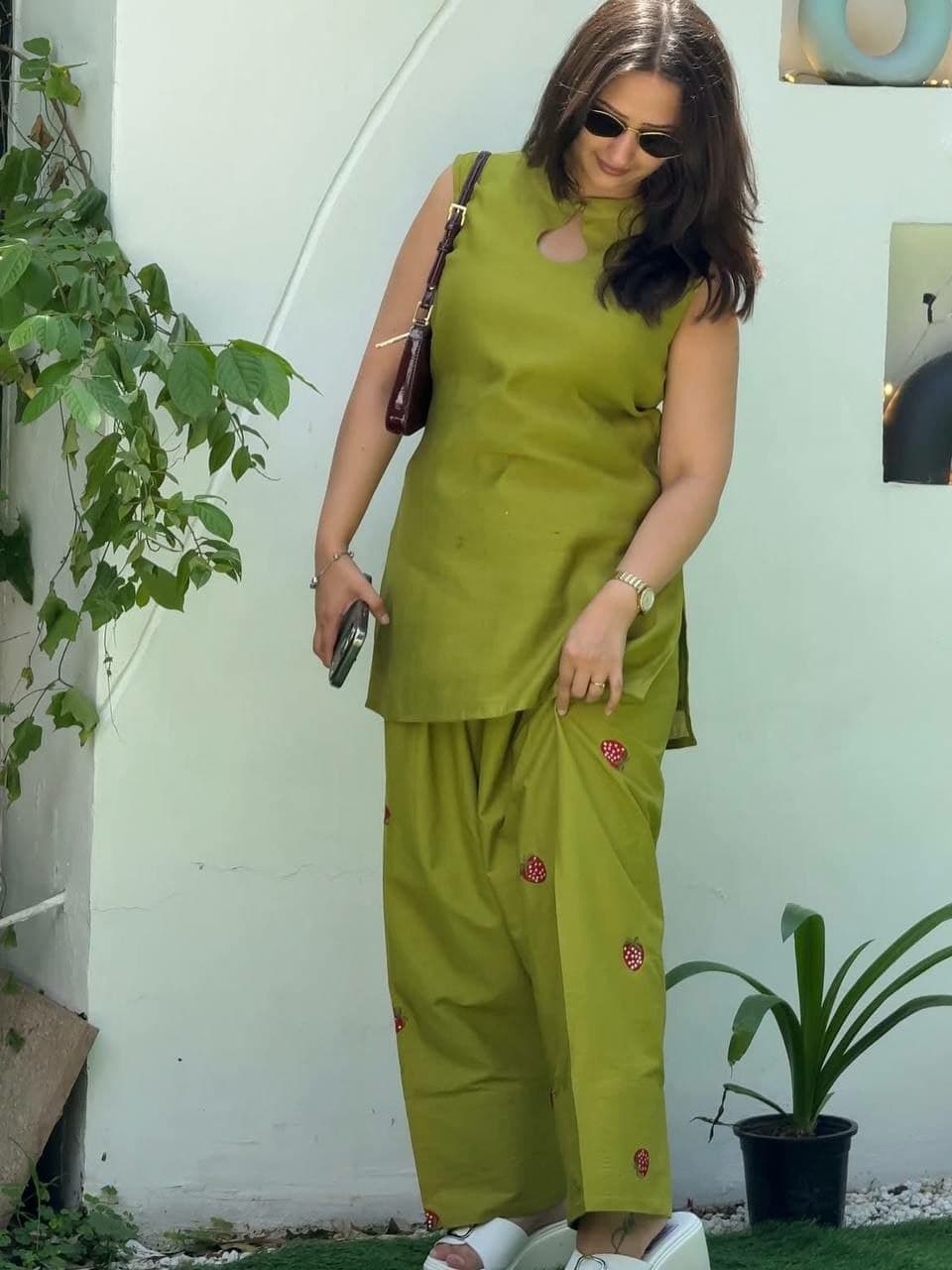 Premium Mal Chanderi Cotton Suit Set
