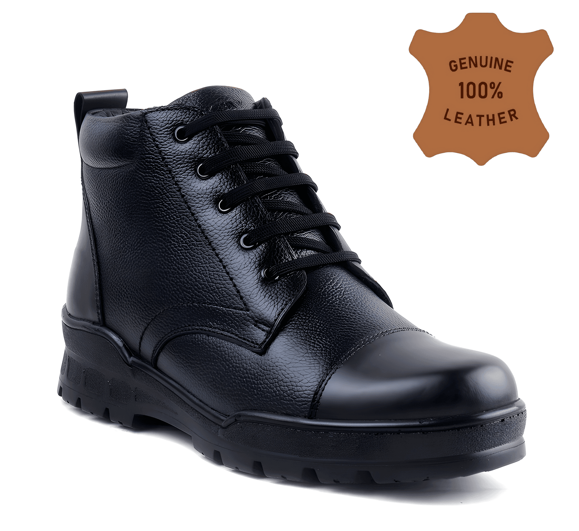 Latest Stylish Genuine Mild Leather Police Boots for Men alternate view