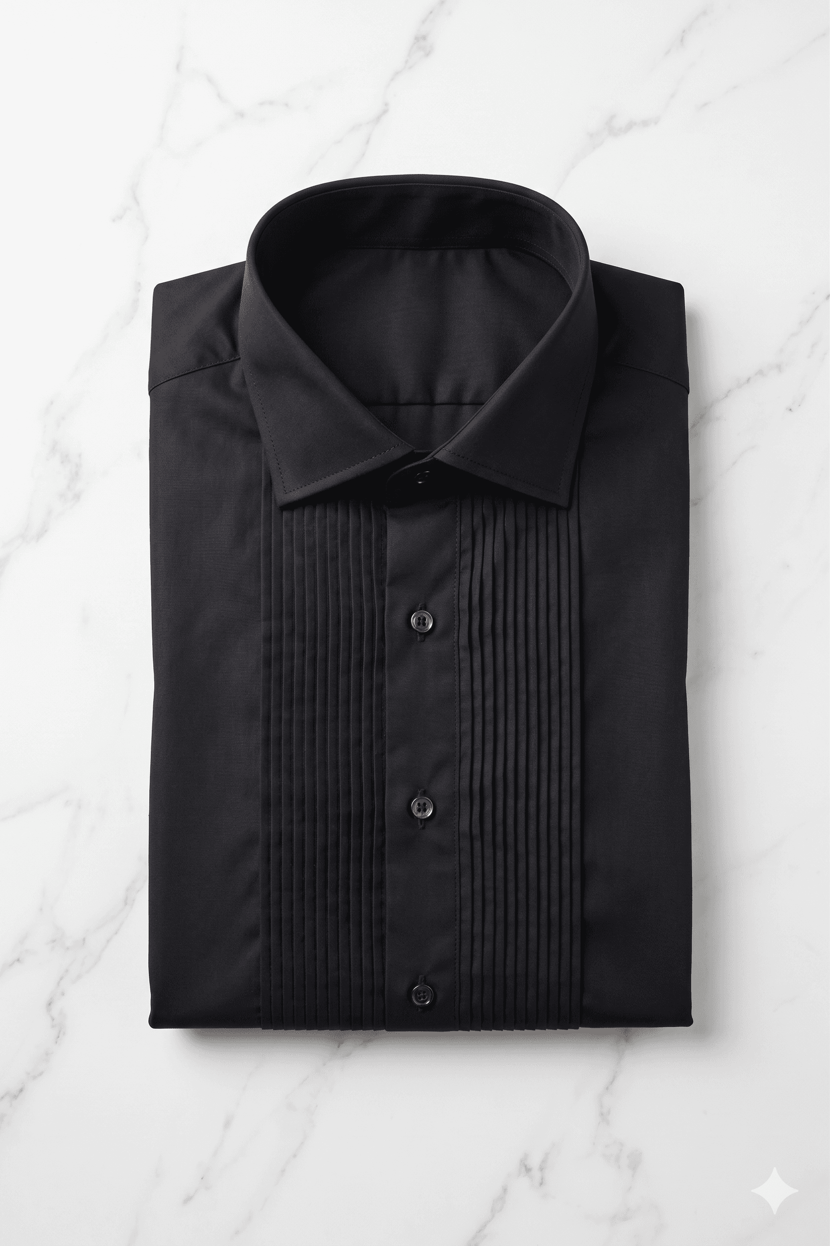 Giza cotton Black Tuxedo Shirt