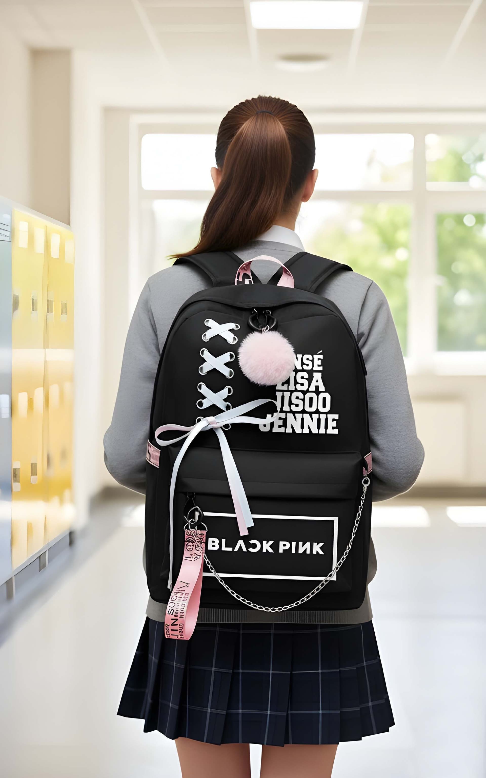 Product Name: WUGO Women’s Stylish Black Fashion Backpack