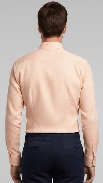 Men;s Orange Polka Dot Shirts