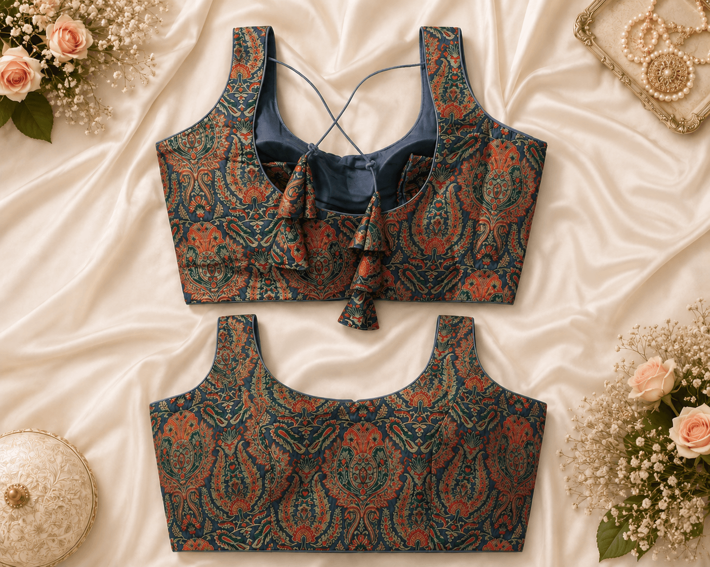 Royal Paisley Designer Readymade Blouse