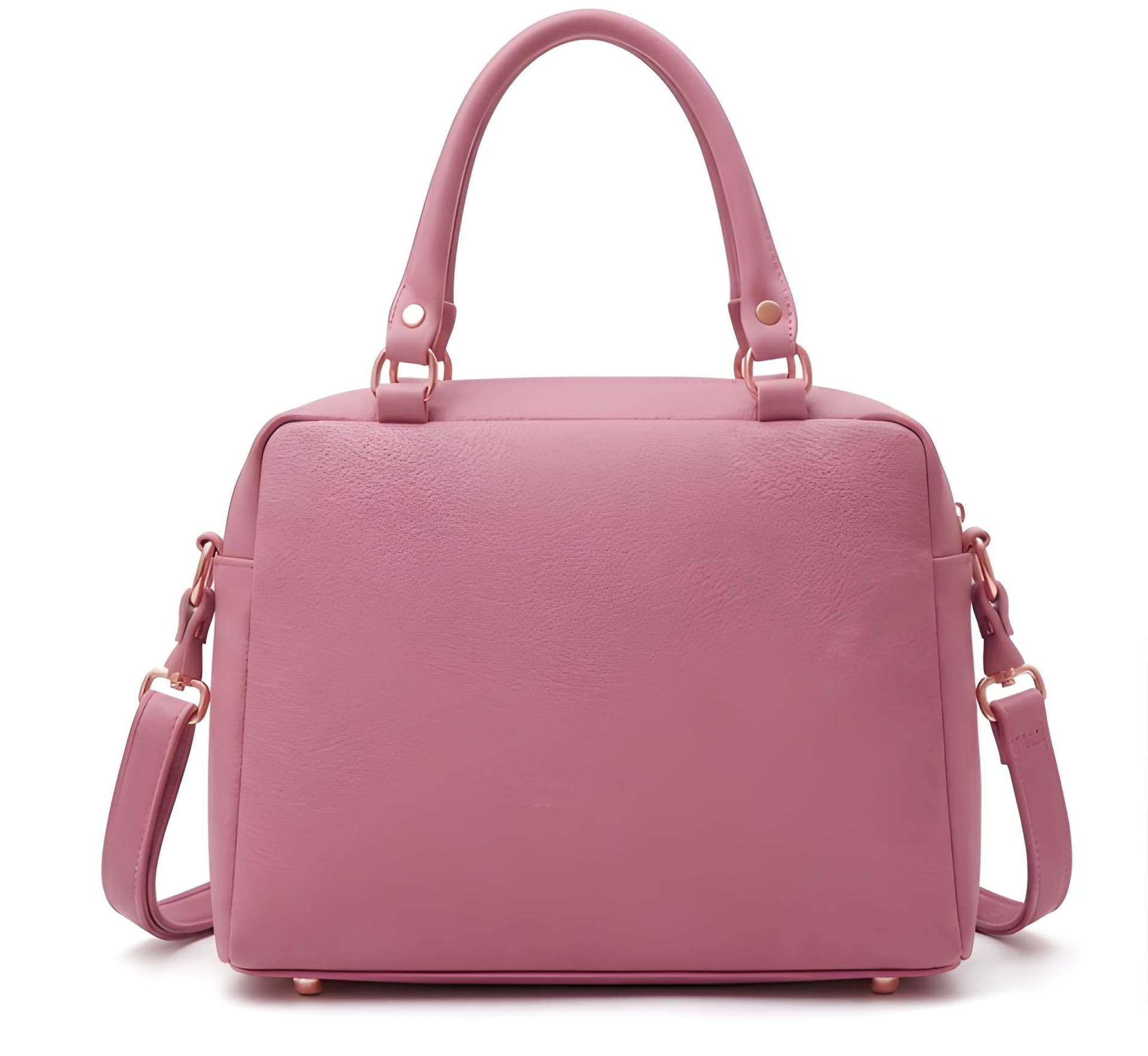 WUGO Women’s Elegant Rose Pink Multi-Pocket Handbag alternate view