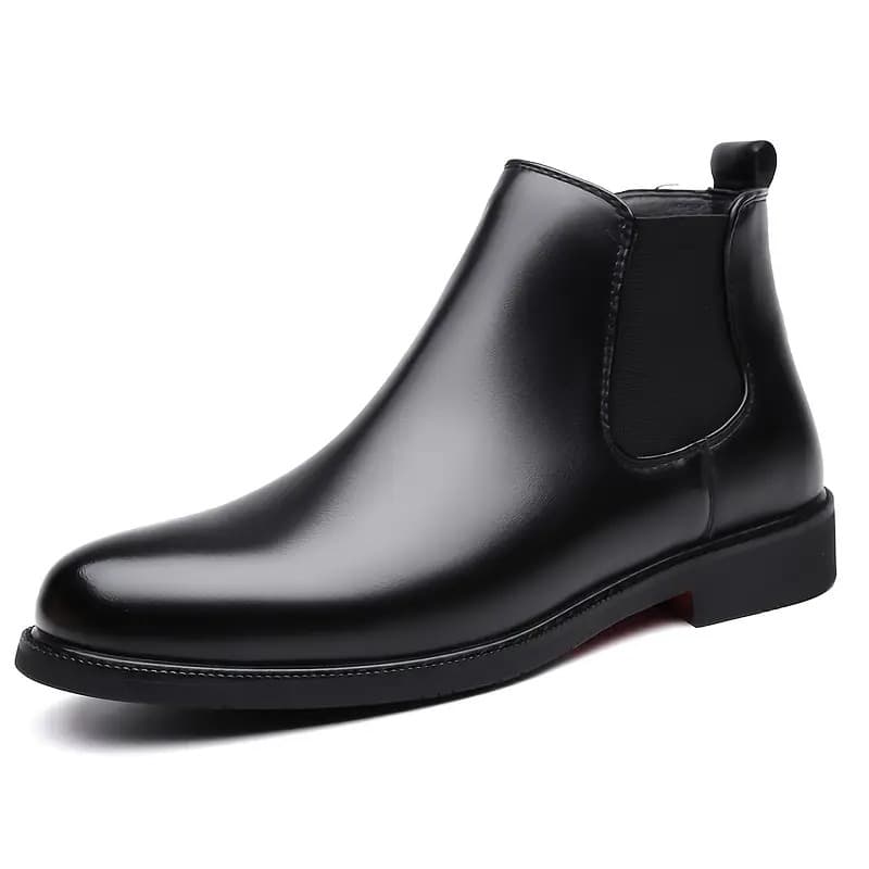 WUGO Men’s Classic Black Chelsea Formal Boots