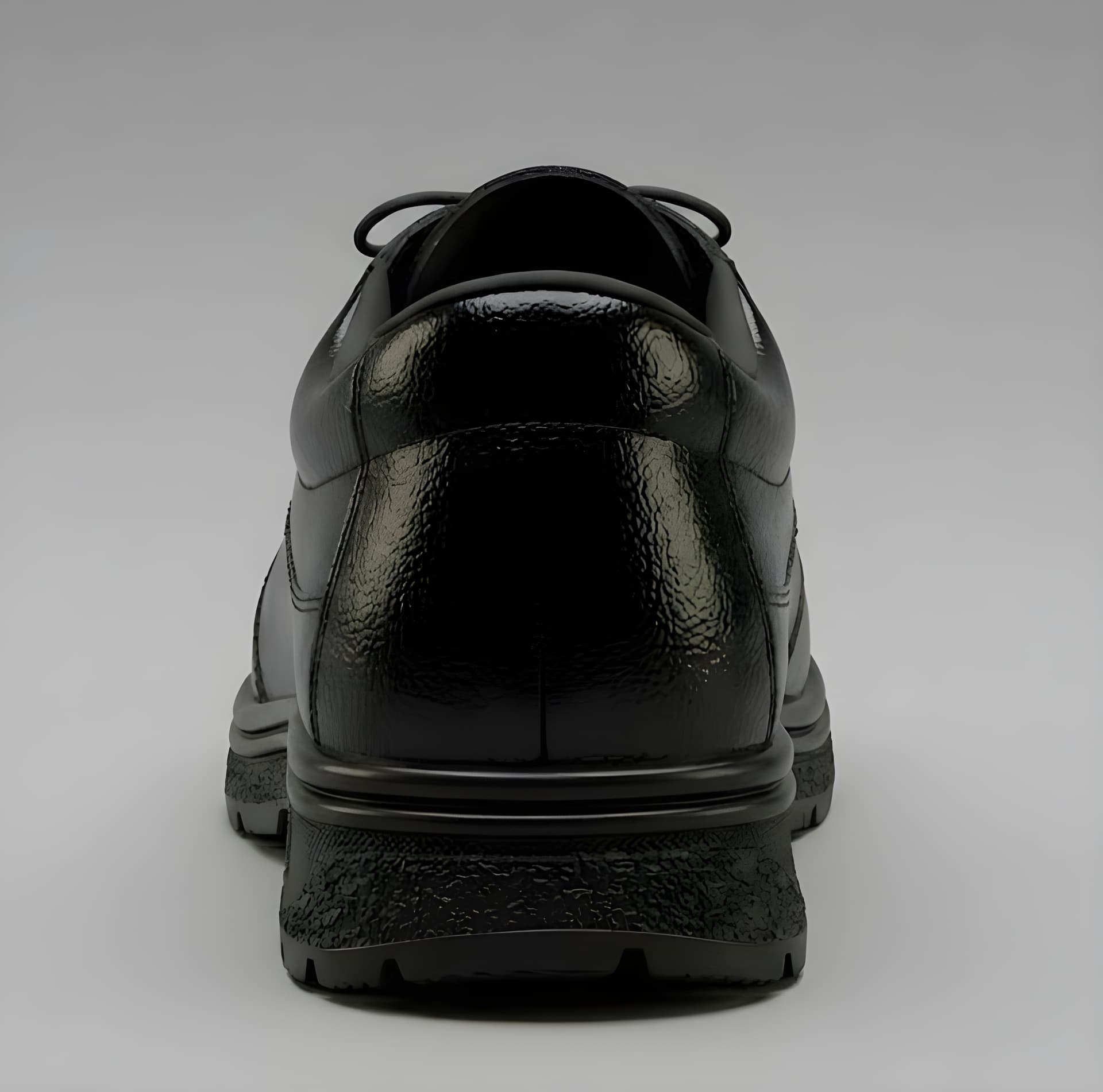 WUGO Men’s Stylish Black Casual Lace-Up Shoes alternate view