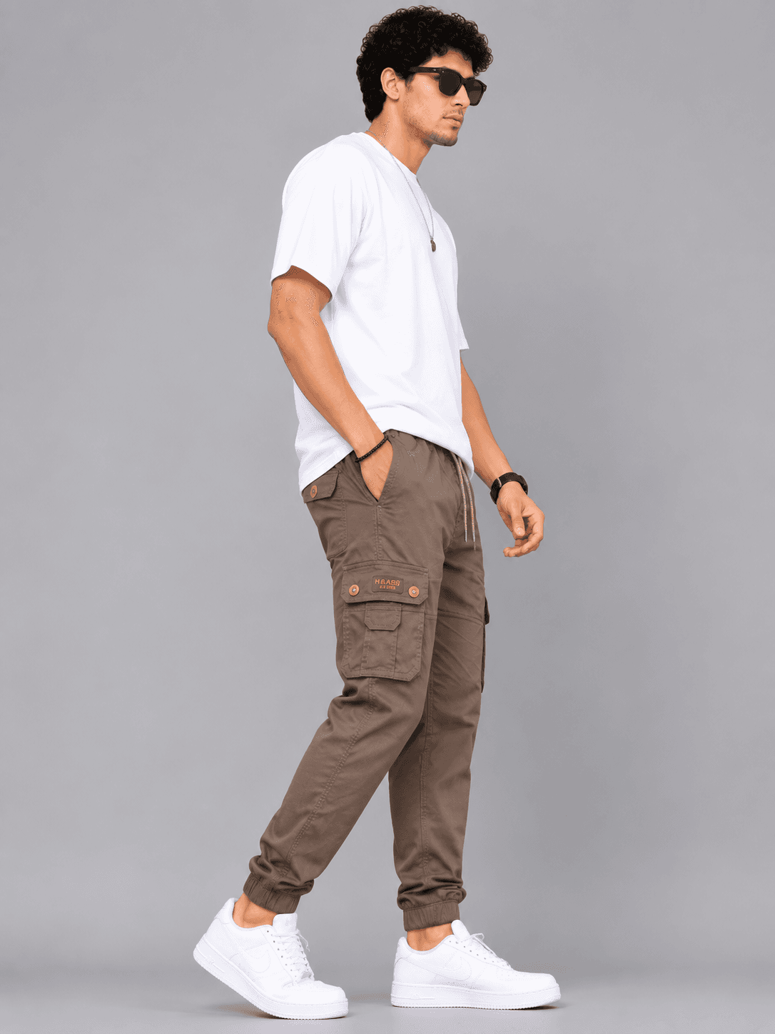 Men's Coffee Brown Cargo Pants