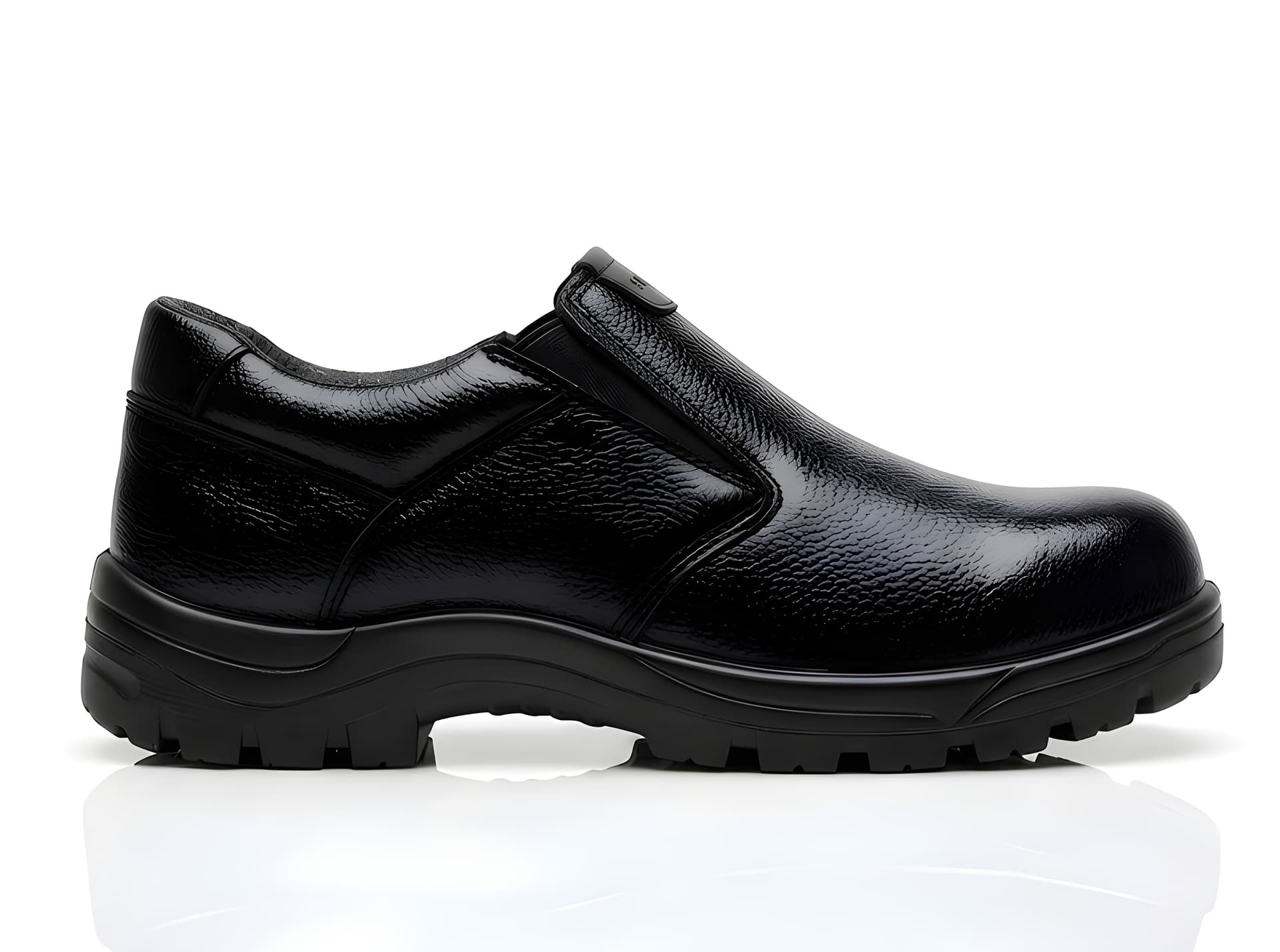 WUGO Men’s Stylish Black Slip-On Formal Shoes