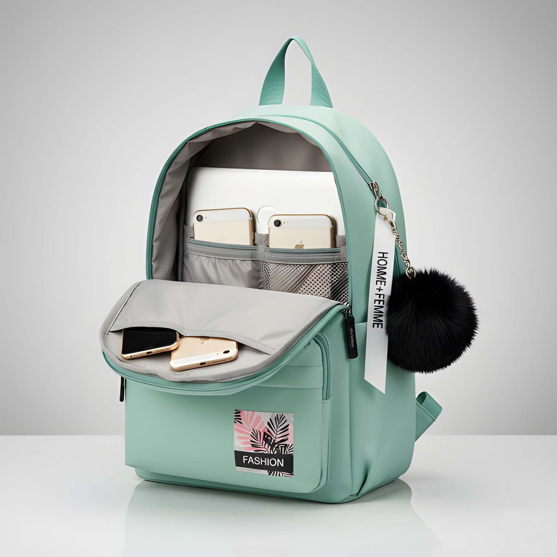 WUGO Women’s Stylish Mint Green Fashion Backpack