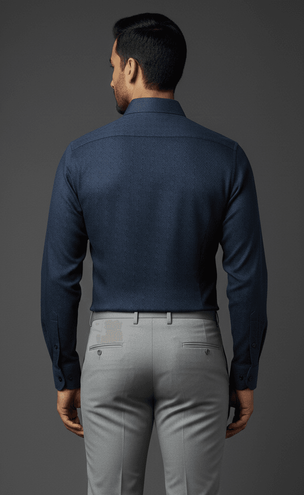 Cotton Blue Digital Printed Shirt alternate view
