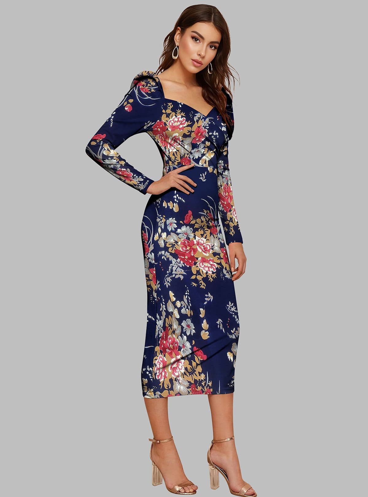 Women’s stylish western bodycon dress alternate view