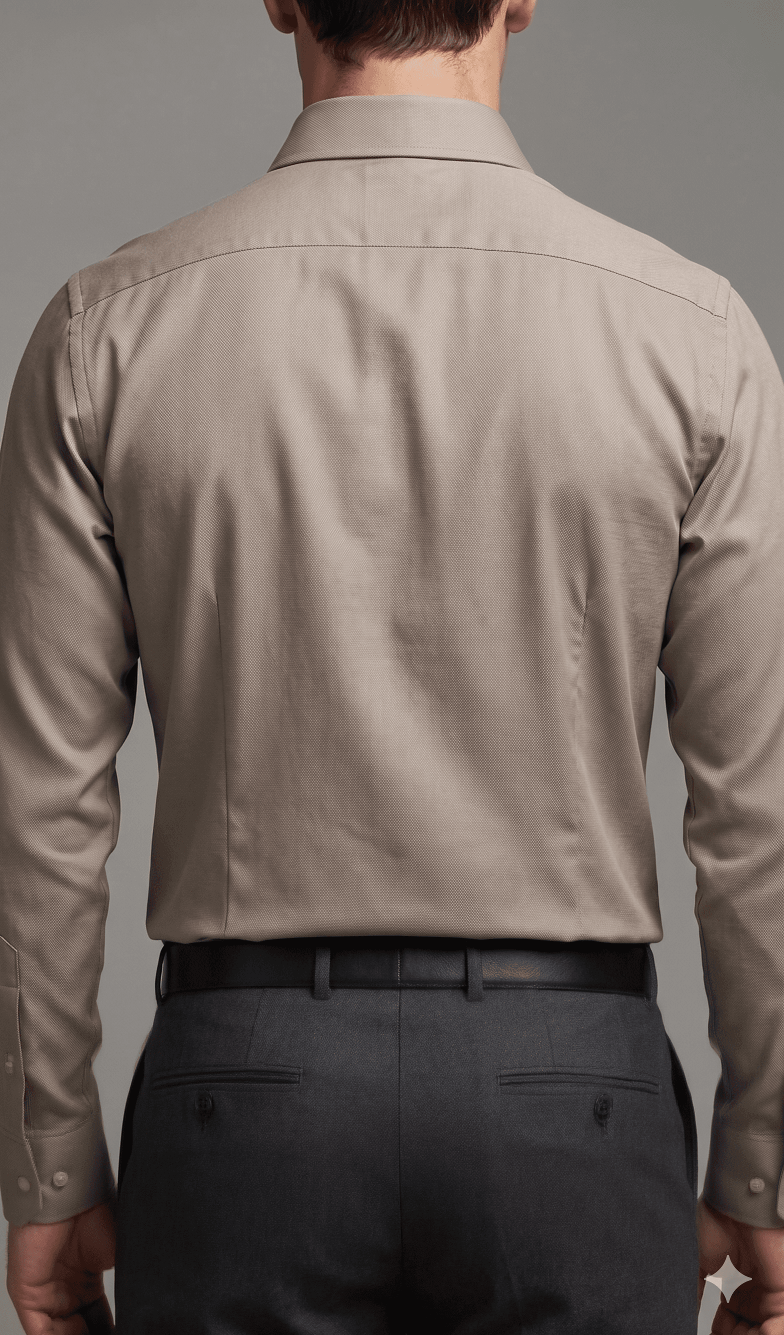 Self Stripe Premium Light Brown Shirt
