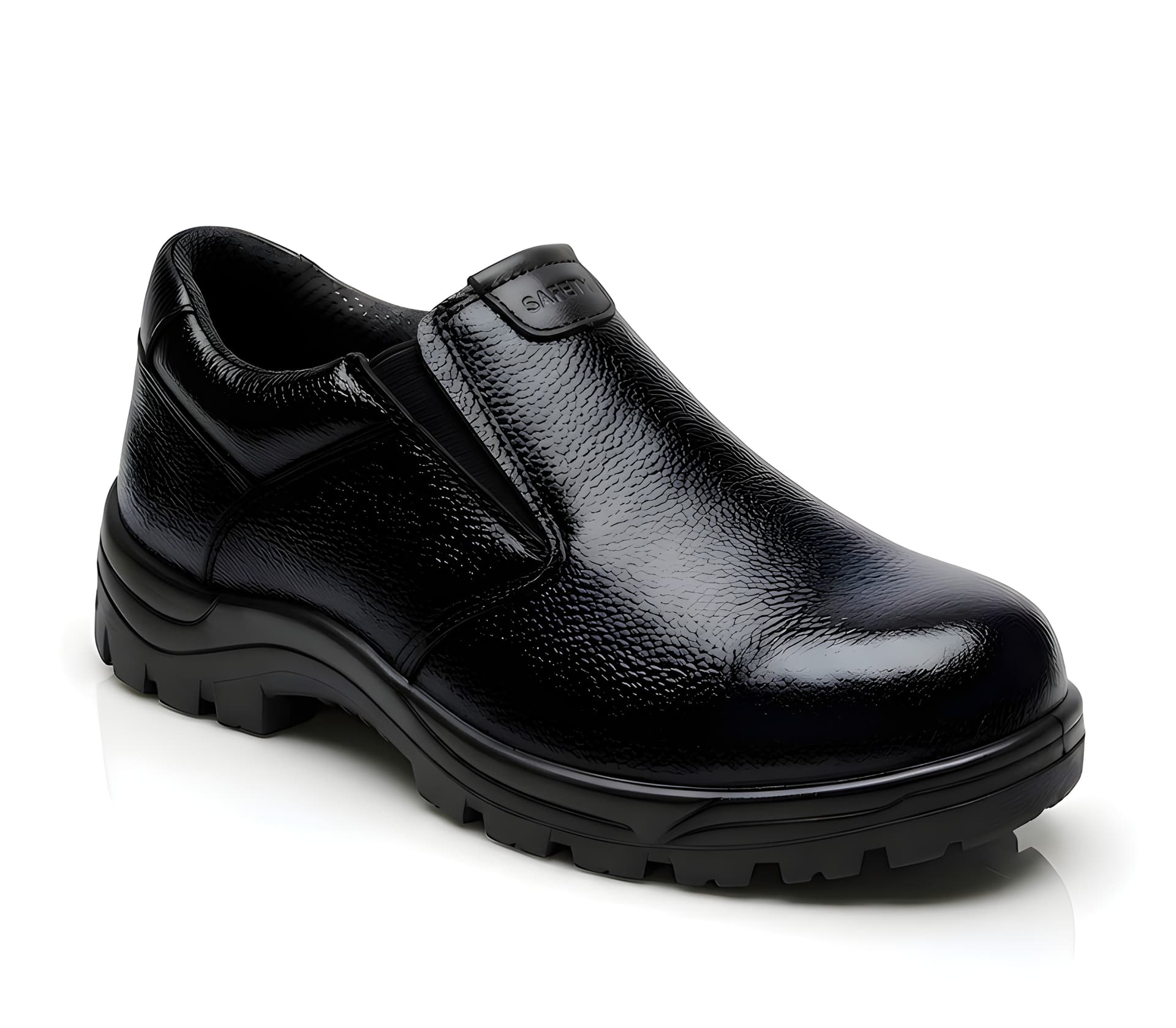 Latest Stylish Genuine Mild Leather Police Safety Shoes for Men  alternate view