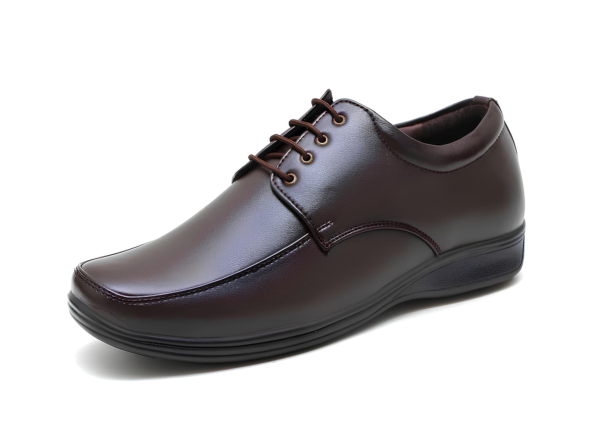 Men's Dark Brown Classic Formal Lace-Up Shoes