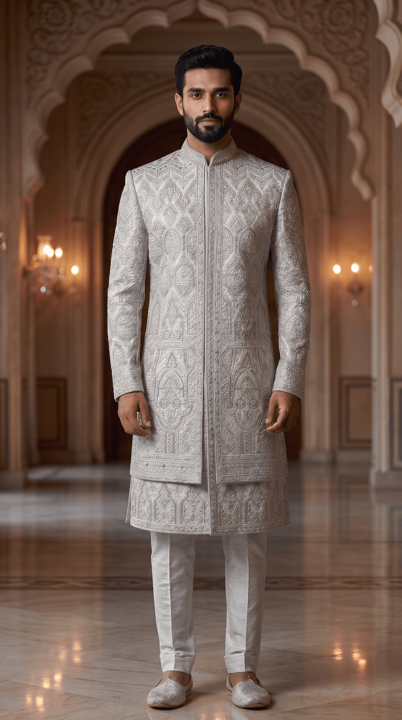Men's Premium Designer Sherwani for Wedding