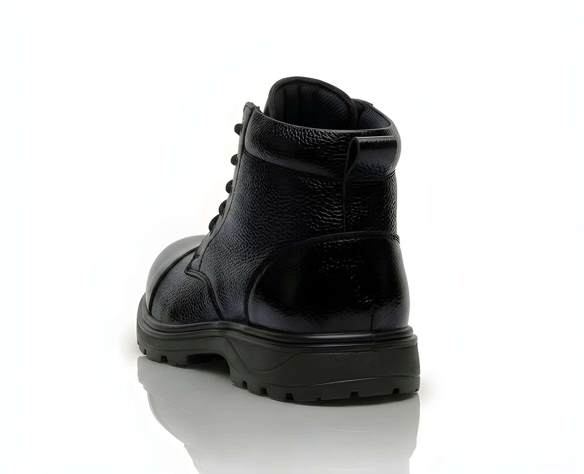 Latest Elite Genuine Mild Leather Police Boots for Men alternate view