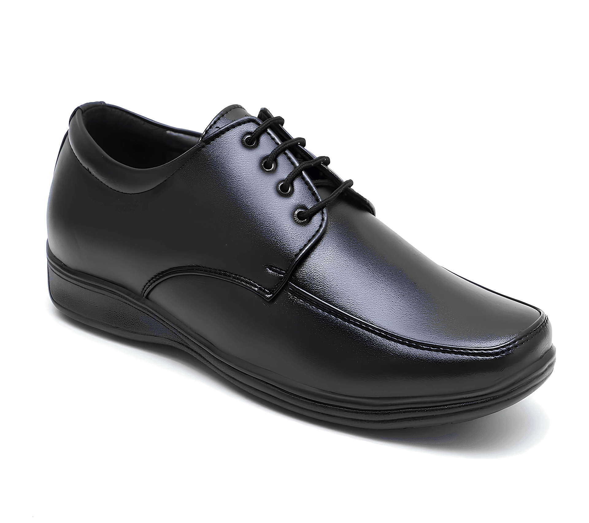 WUGO Men’s Classic Black Lace-Up Formal Shoes
