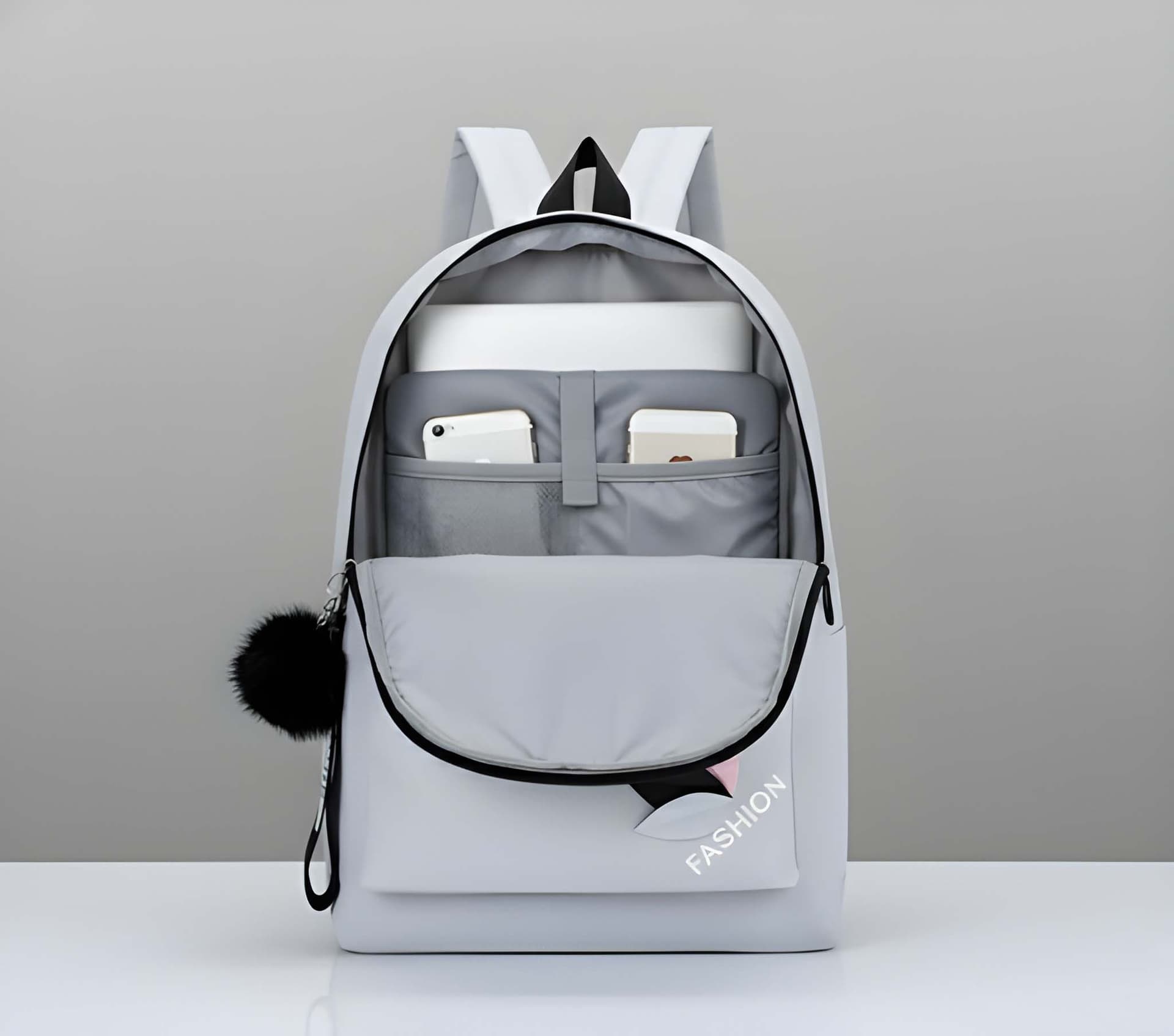WUGO Women’s Stylish White Fashion Backpack alternate view