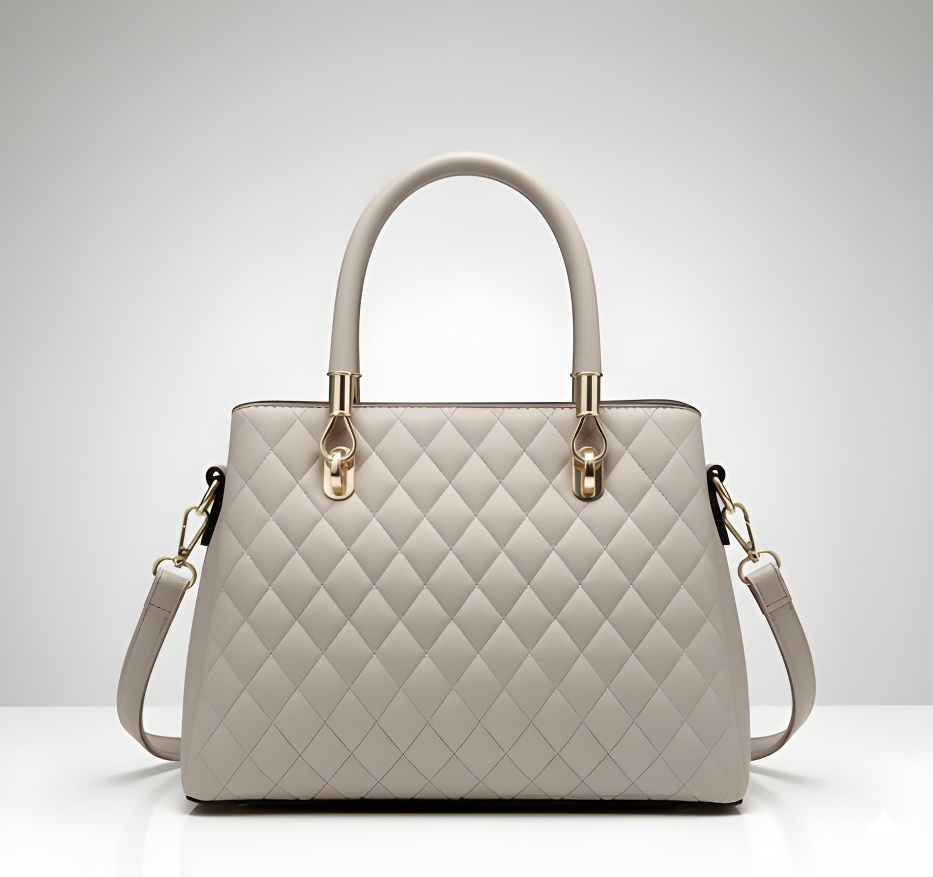 WUGO Women’s Elegant Beige Quilted Handbag alternate view