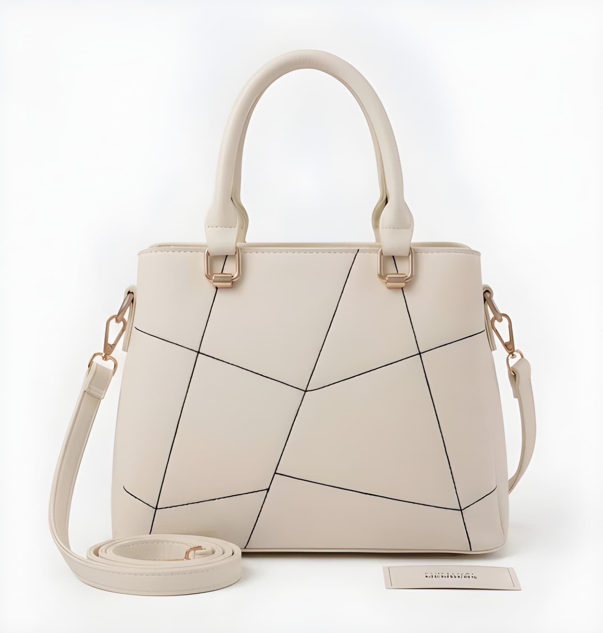 WUGO Women’s Elegant Geometric Print Handbag alternate view