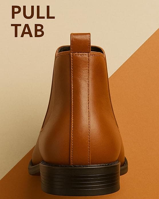 WUGO Men’s Classic Brown Chelsea Ankle Boots alternate view