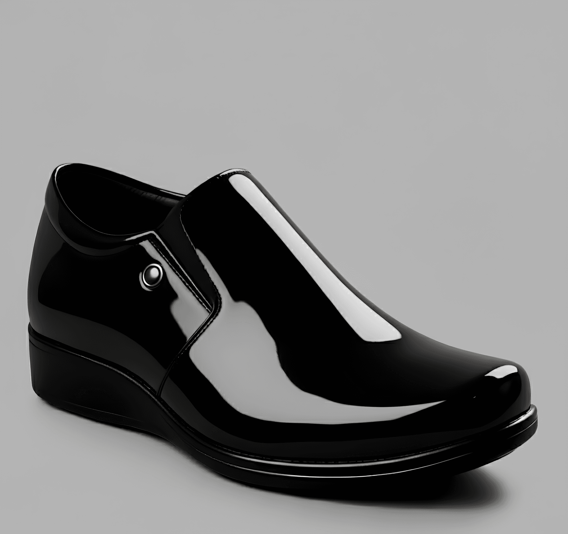 WUGO Men’s Stylish Black Slip-On Formal Shoes alternate view