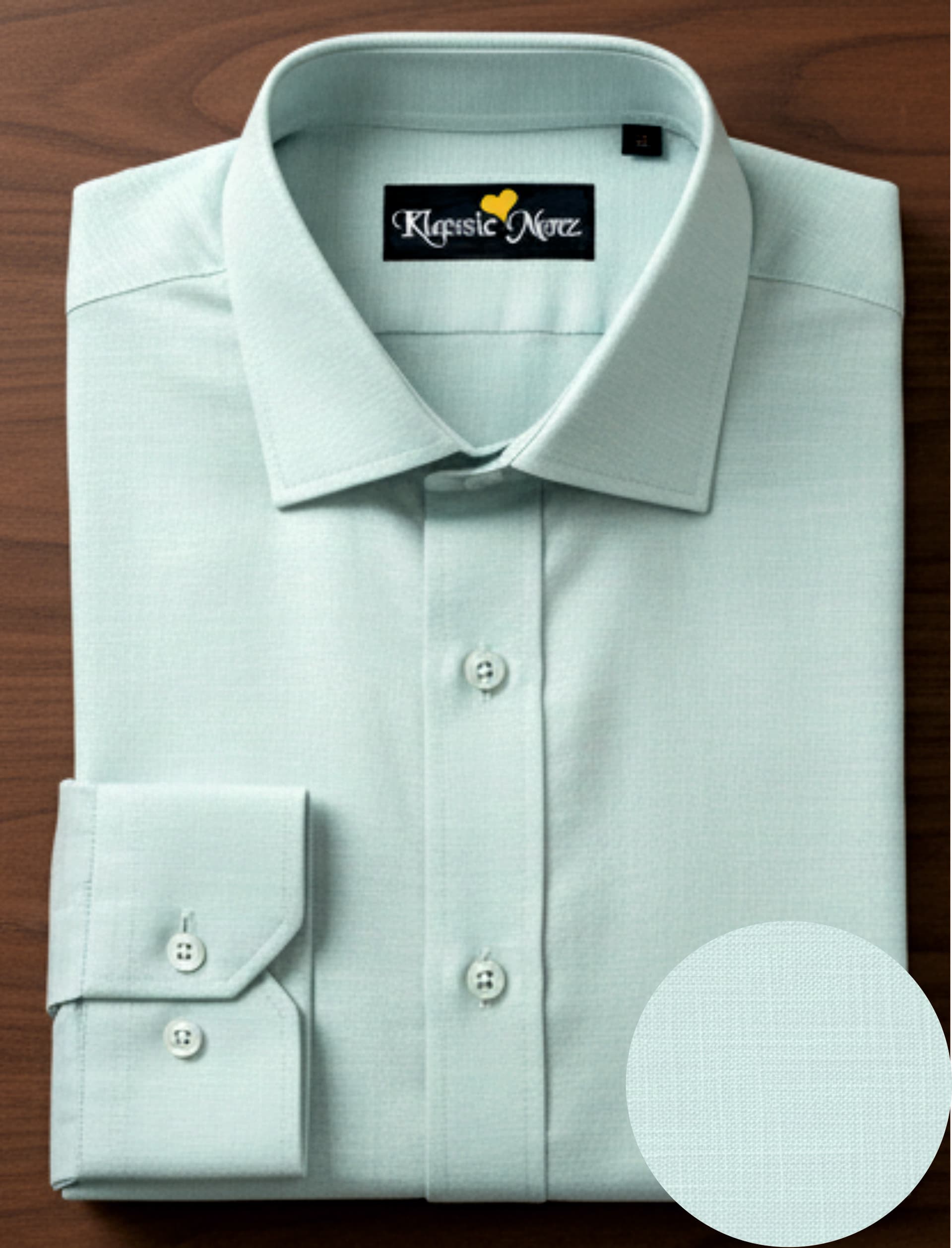 Men's Linen Light Green Shirt alternate view