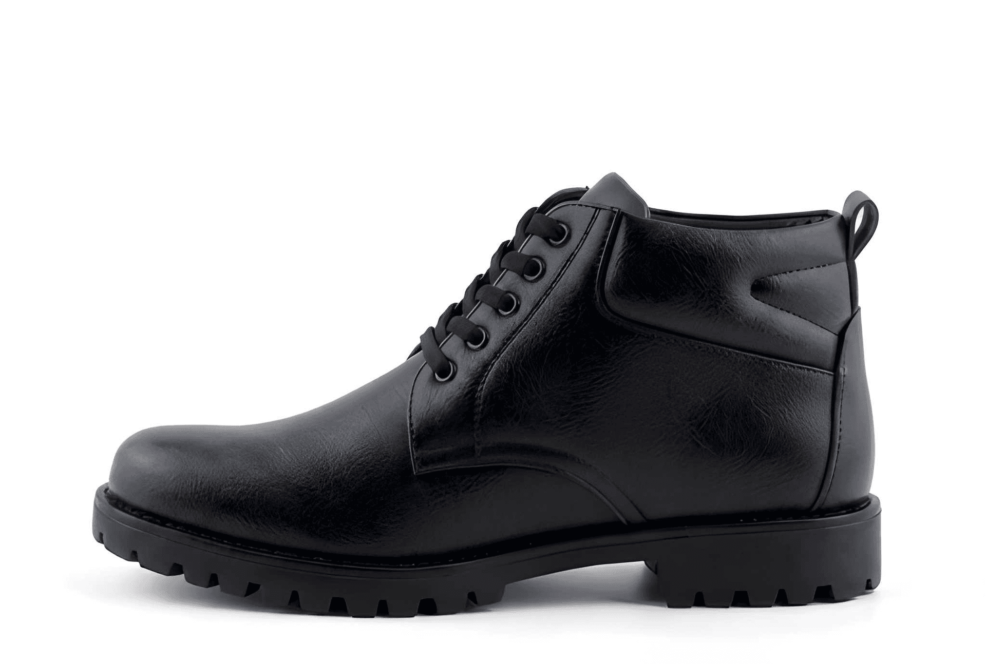 WUGO Men’s Stylish Black Lace-Up Casual Boots alternate view