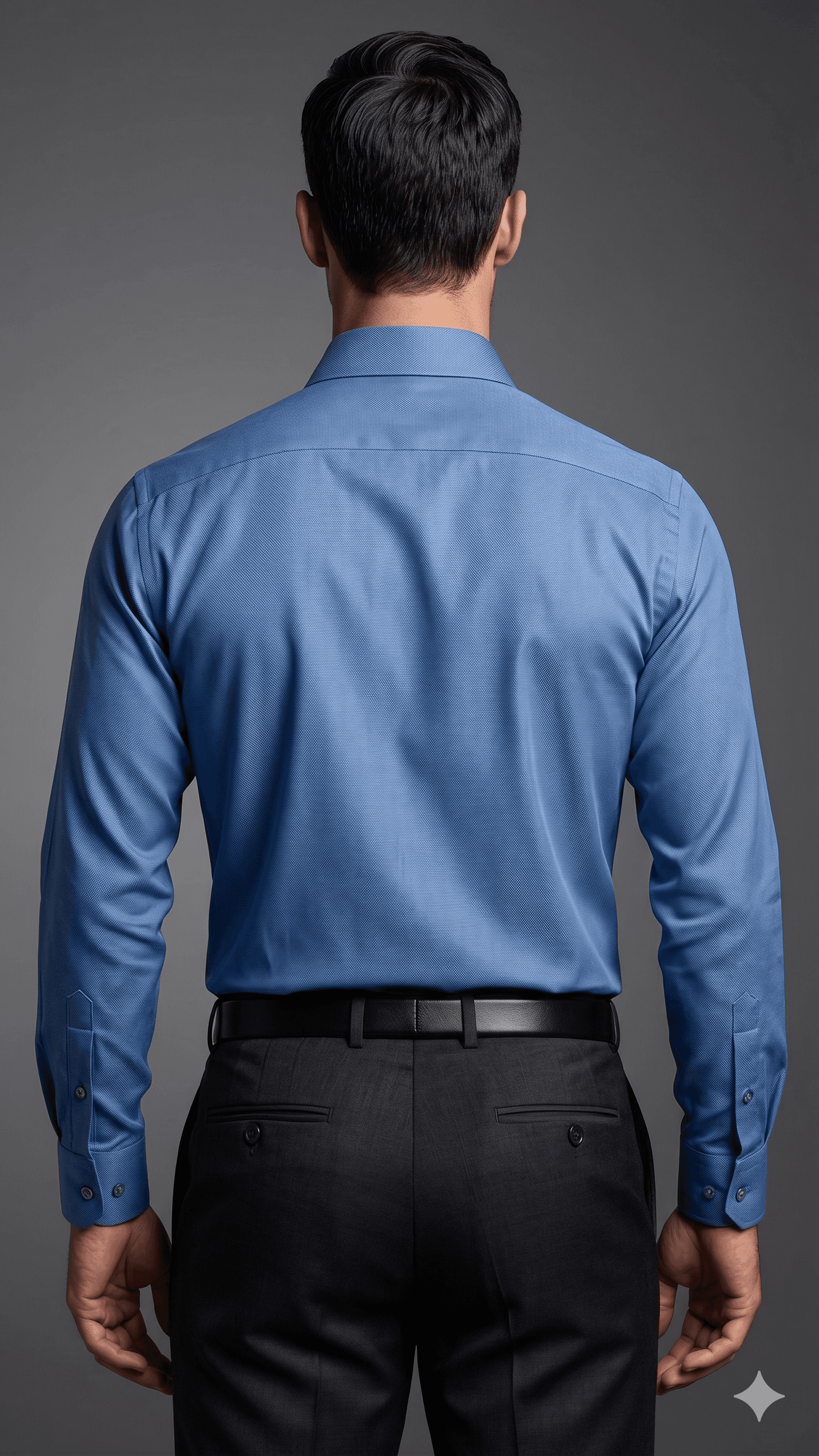 Premium Giza Cotton Solid Sky Blue Shier alternate view