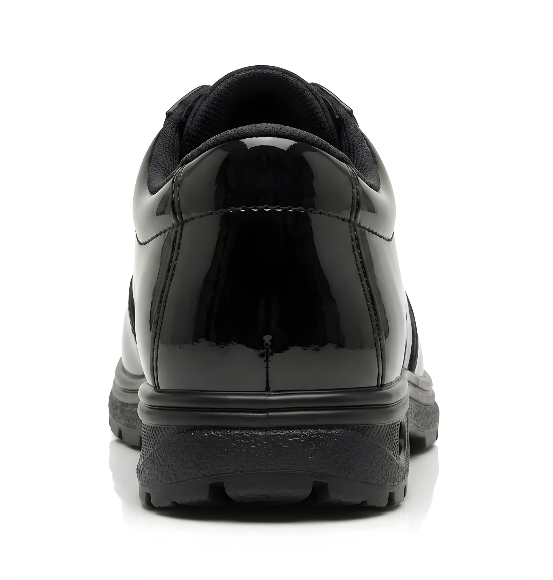 WUGO Men’s Stylish Black Glossy Lace-Up Formal Shoes alternate view