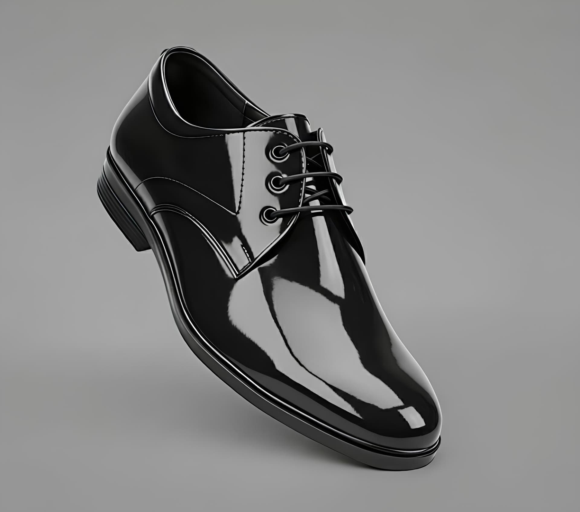 WUGO Men’s Stylish Black & White Lace-Up Formal Shoes