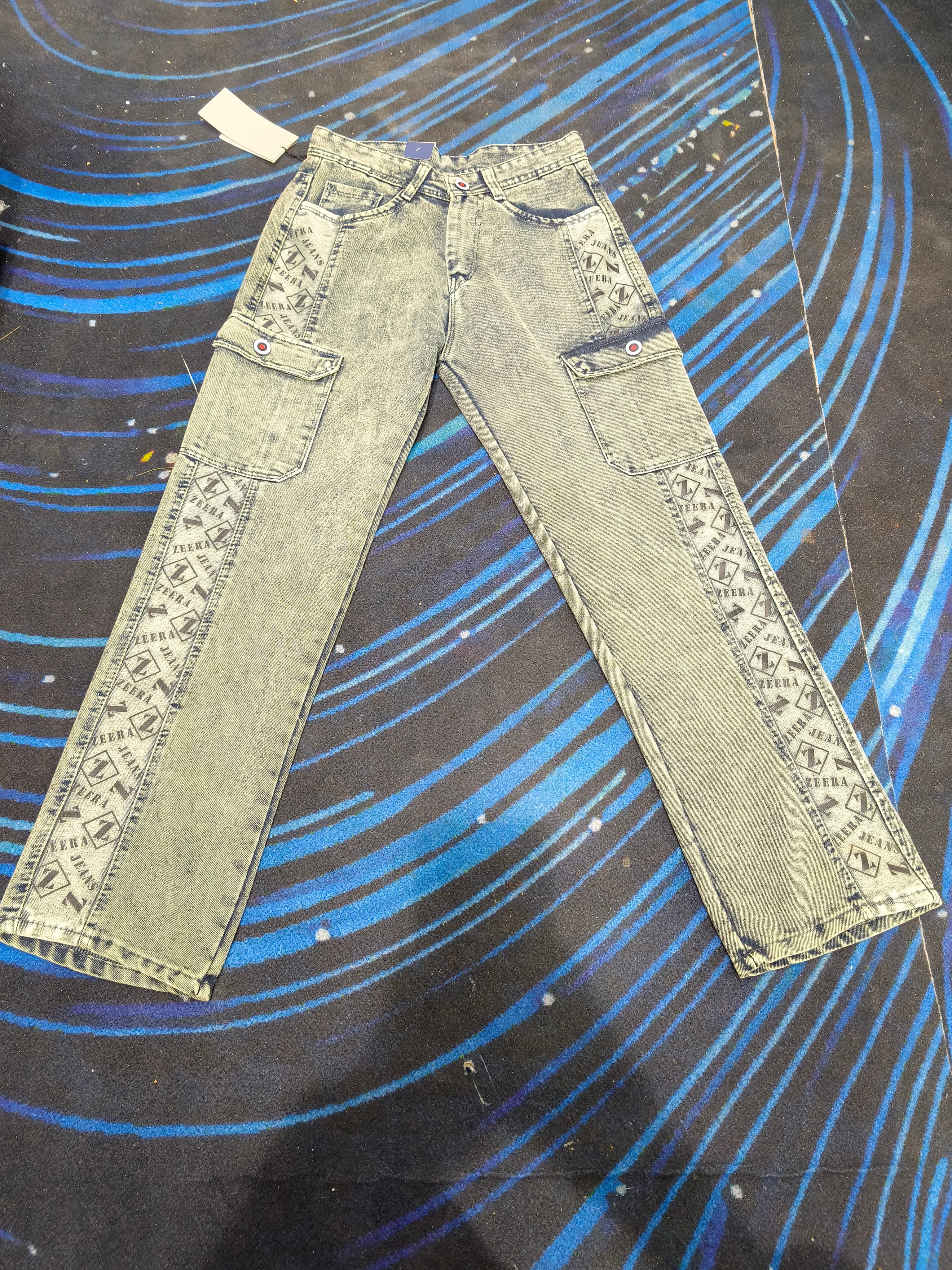 BAGGY JEANS PRINTED SIX POCKET