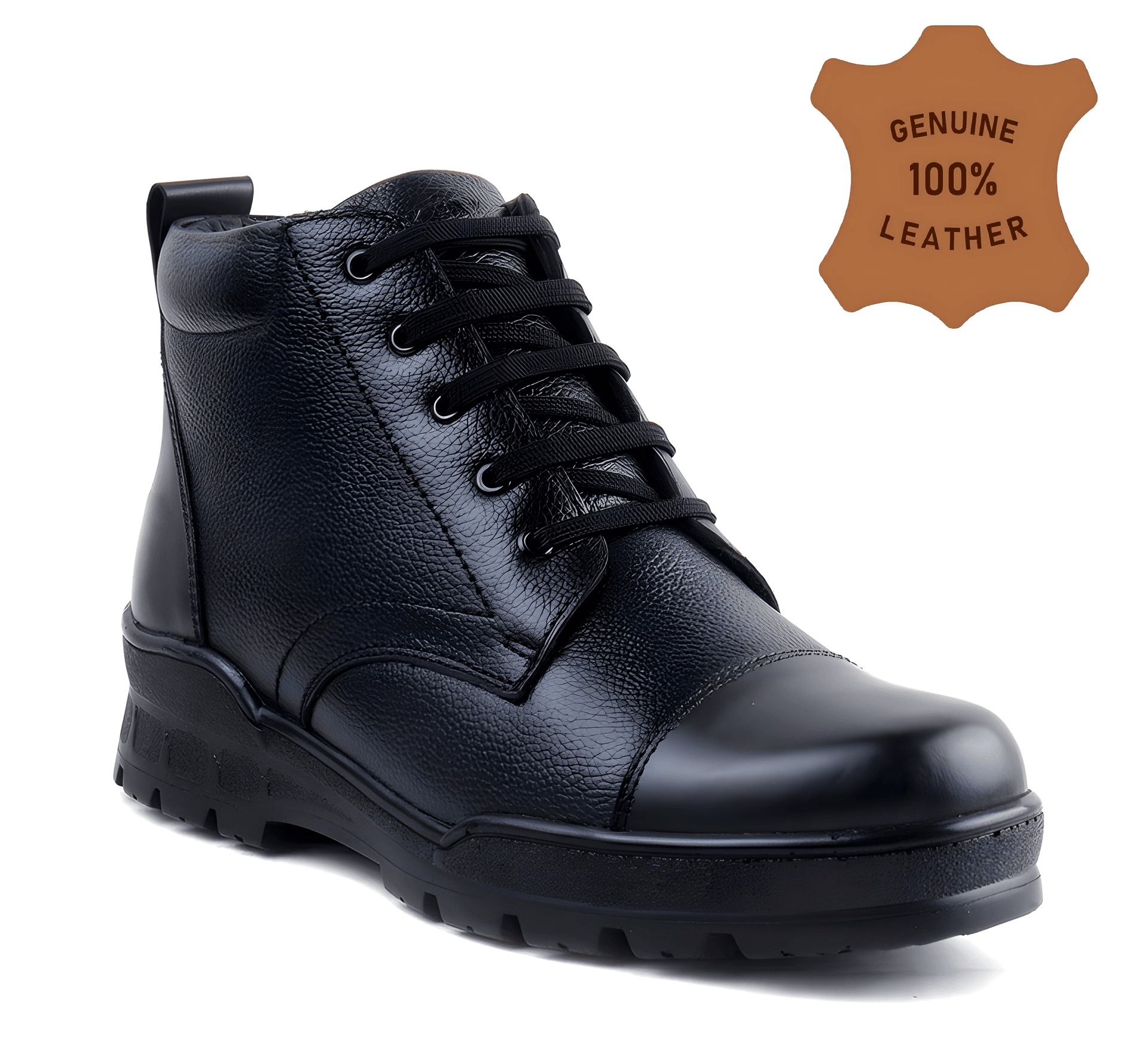 Latest Stylish Genuine Mild Leather Police Boots for Men