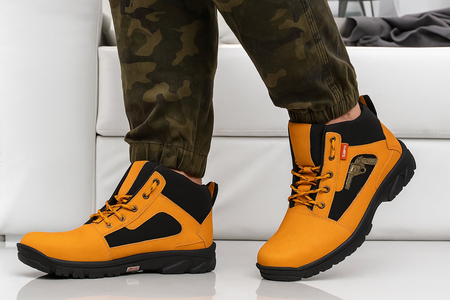 Latest Stylish Men’s Black Gun Boots