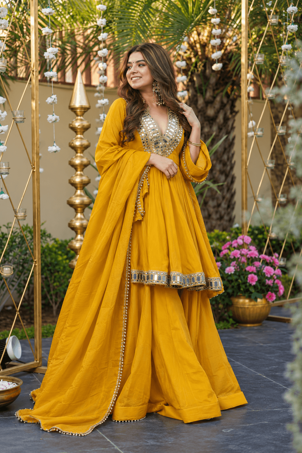 Pure Chinon Silk Salwar Suit Set (SIDV2419)