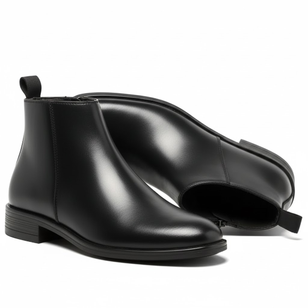 Latest Stylish Men's Black Chelsea Boots - view 5