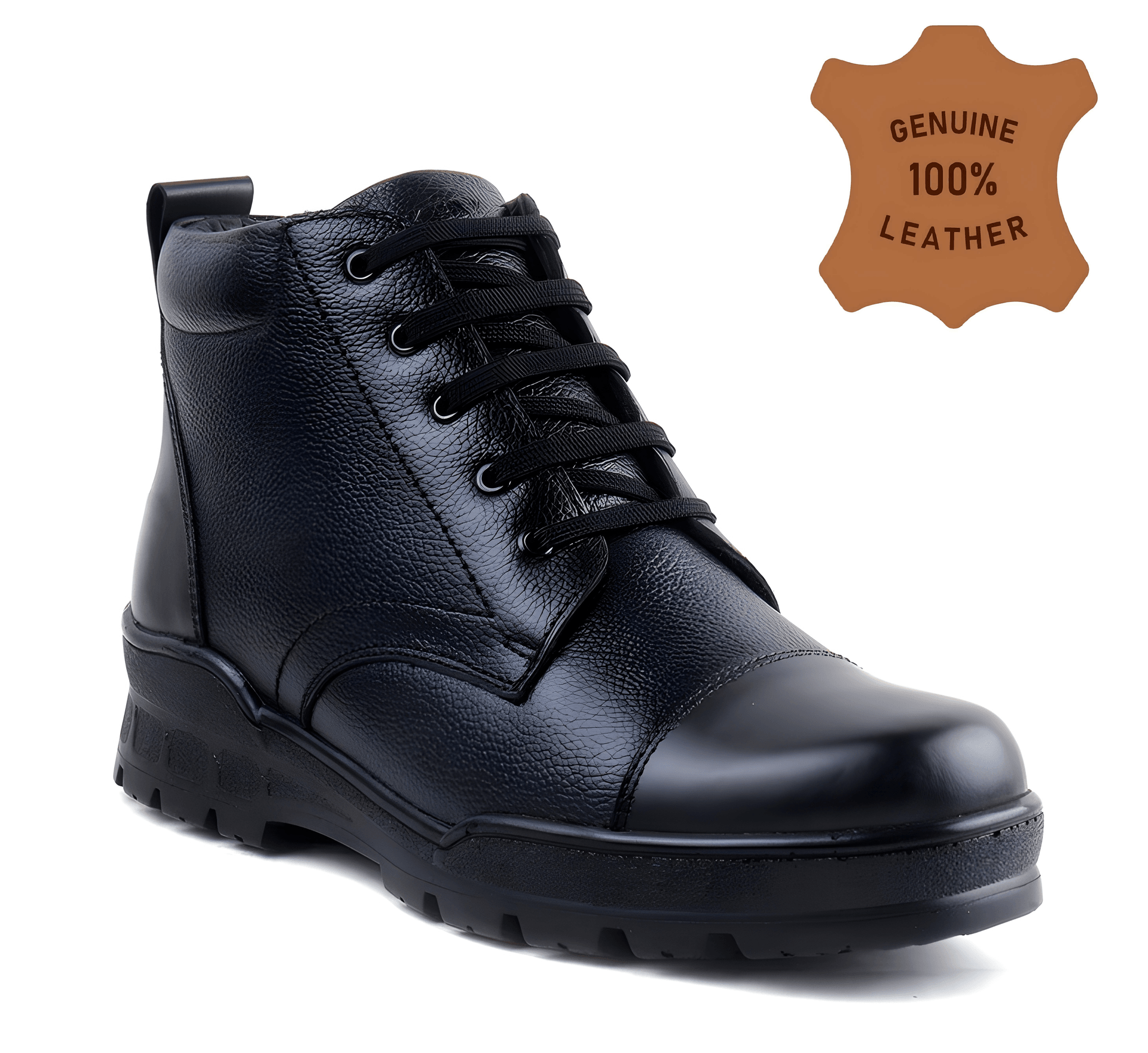 Latest Stylish Genuine Mild Leather Police Boots for Men - view 2