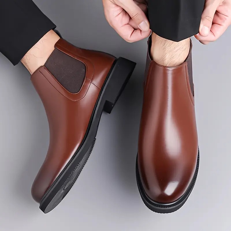 Latest Stylish Men's Black Chelsea Boots - view 2