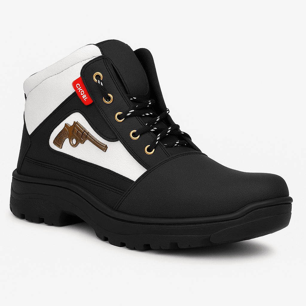Latest Stylish Men’s Black Gun Boots - view 3