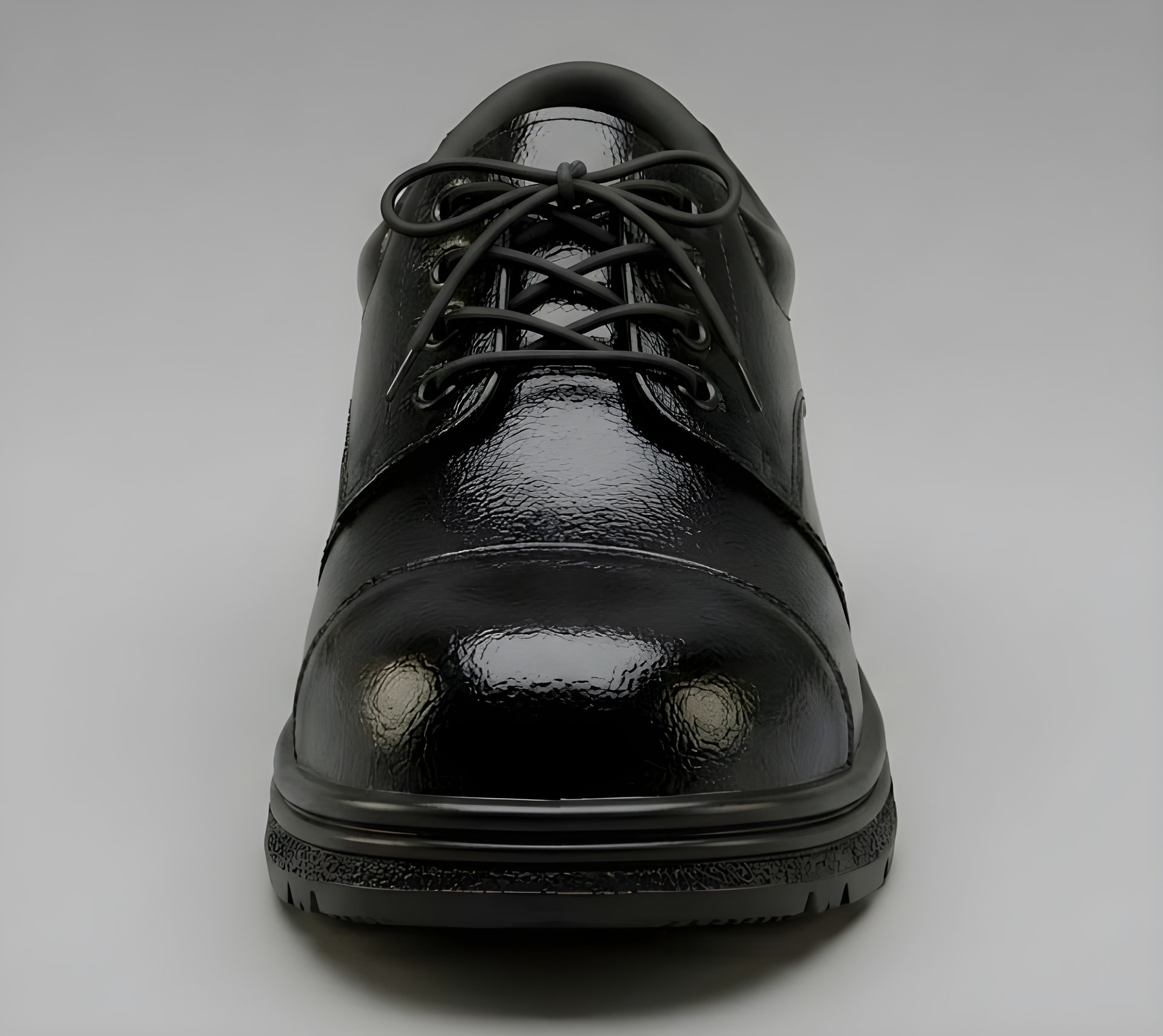 Latest Genuine Mild Leather Police Safety Shoes for Men - view 4