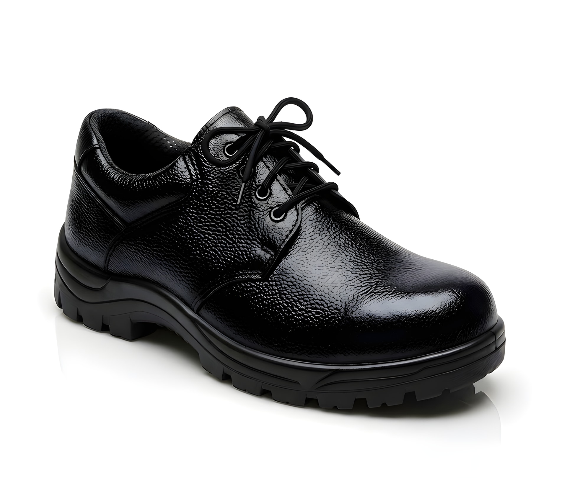 Latest Premium Genuine Mild Leather Police Safety Shoes for Men - view 2