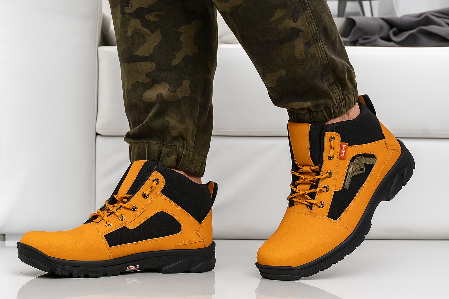 Latest Stylish Men’s Black Gun Boots - view 3