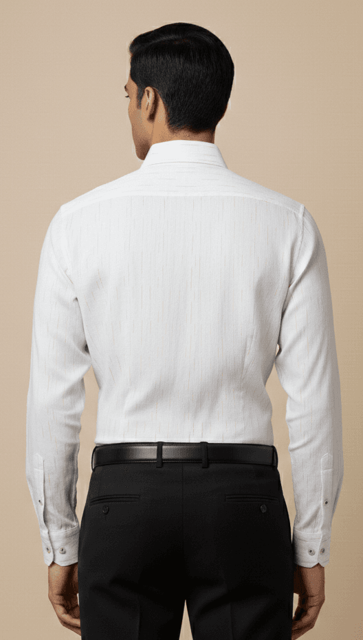 Men's Premium Cotton Cream Color Shirt