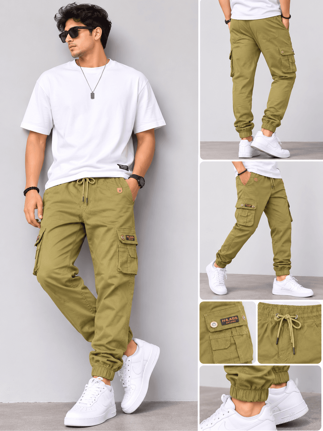 Men's Olive Green Cargo Pants