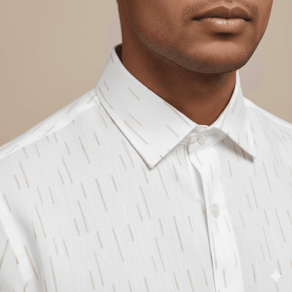 Men's Premium Cotton Cream Color Shirt