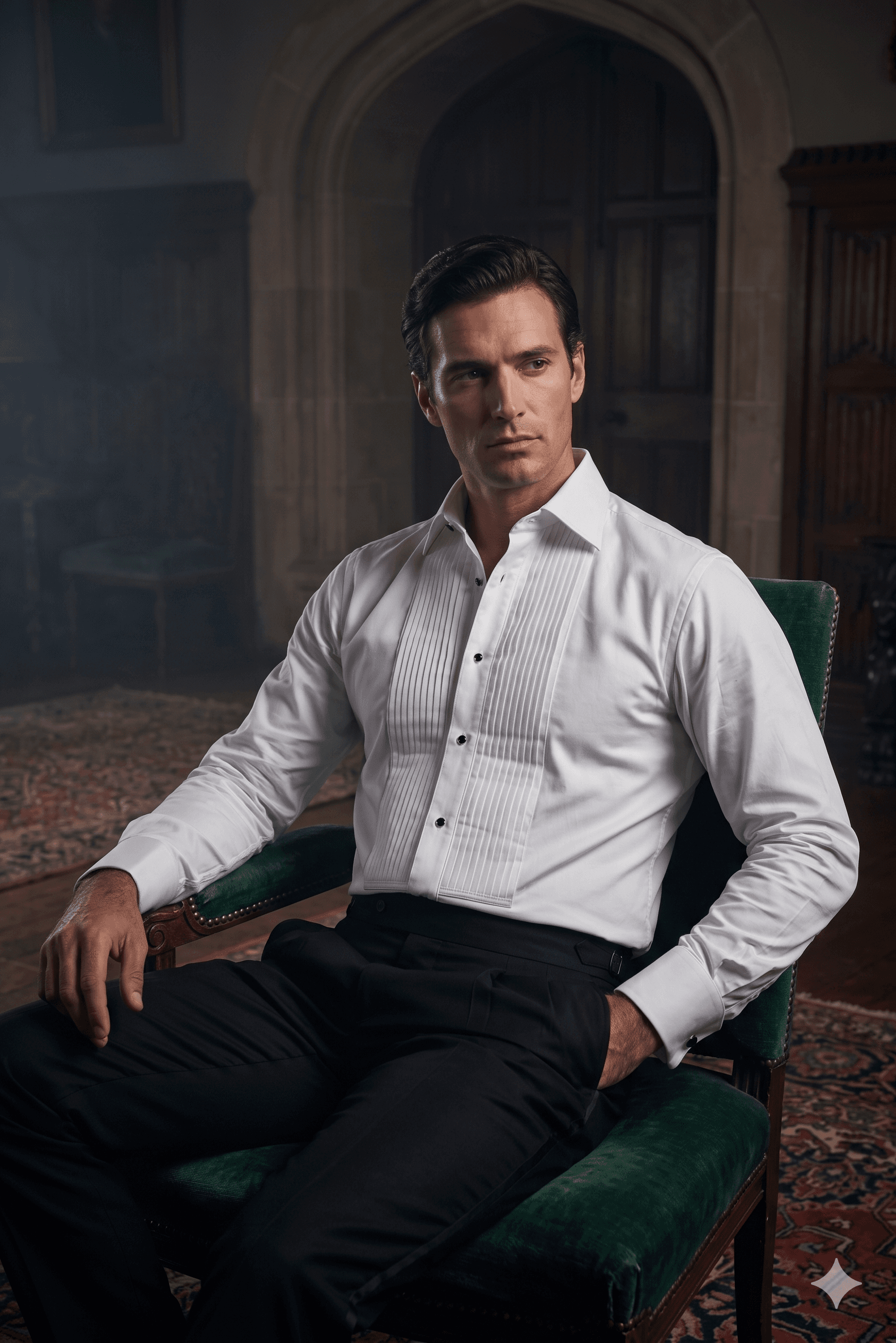 Men's Tuxedo Giza Cotton Shirt