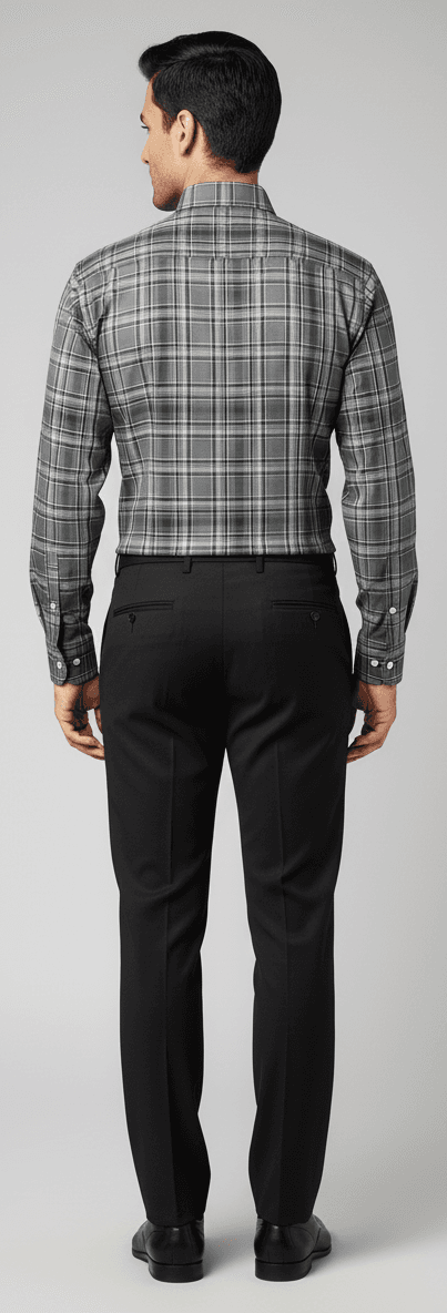 Men's Cotton Green Checks Shirt