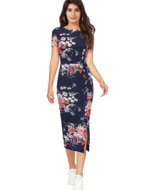 Attractive Floral Printed Dress