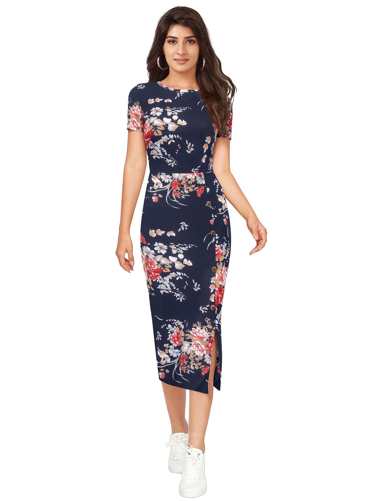 Attractive Floral Printed Dress