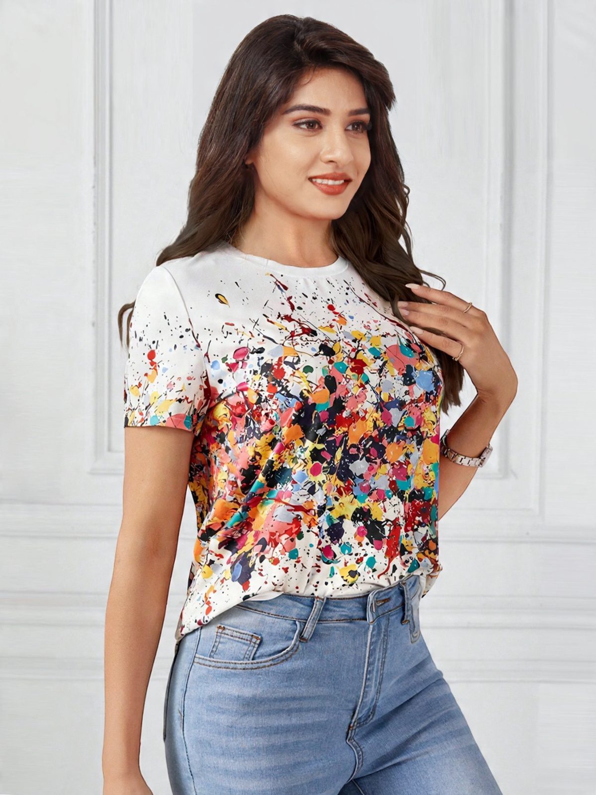 Digital Printing With Round Neck - Image 4