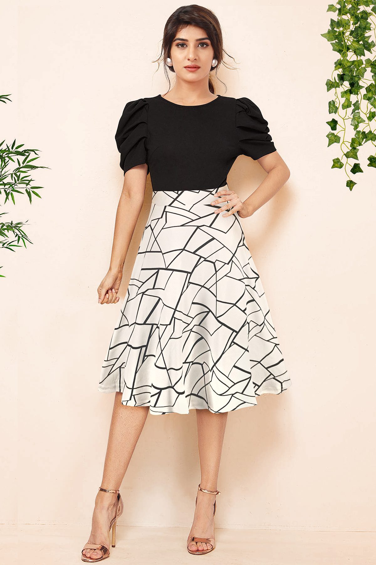 Dress With Attractive Print